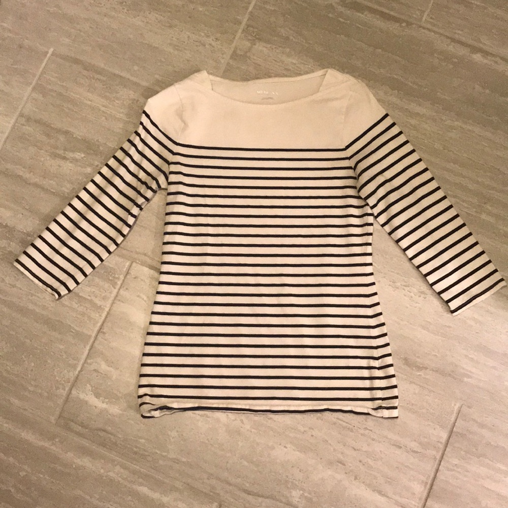 Striped Boatneck Top